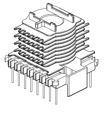 ER39 Vertical 9 Sections bobbin - CB Magnetics