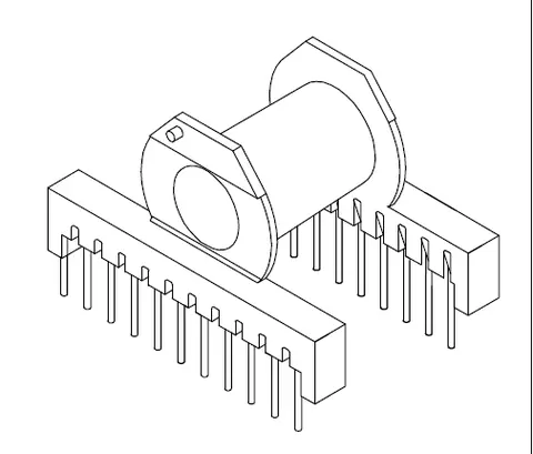 ER49 Horizontal bobbin with 22 Pins - CB Magnetics