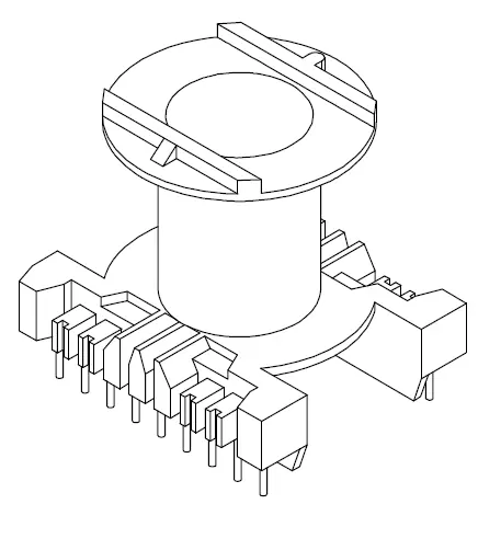 ER5301 Vertical bobbin with 18 Pins - CB Magnetics
