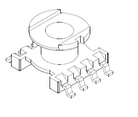 ER7.5 SMD Bobbin, 4+4 Pins - CB Magnetics