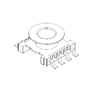 ER9.5 SMD Bobbin, 4+4 Pins - CB Magnetics