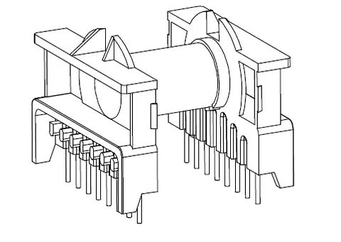 ETD39 Horizontal biobbin with 16 Pins - CB Magnetics