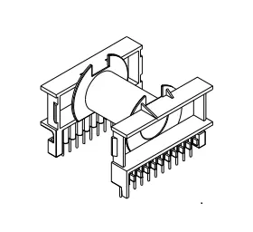 ETD54 Bobbin, Horizontal, 11+11 Pins, 1 Section - CB Magnetics
