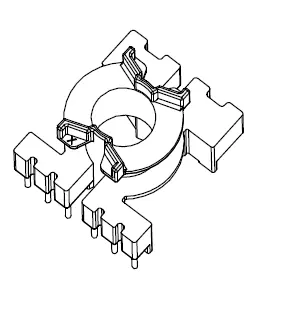 PQ2016 Vertical bobbin with 8 Pins - CB Magnetics