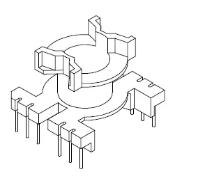 PQ2620 Bobbin, 6+6 Pins, 1 Section - CB Magnetics