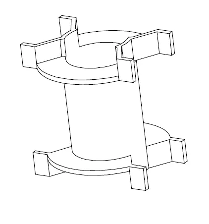 PQ2625 Bobbin without Pins - CB Magnetics