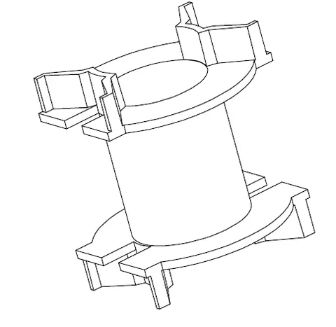 PQ3230 BOBBIN without Pins - CB Magnetics