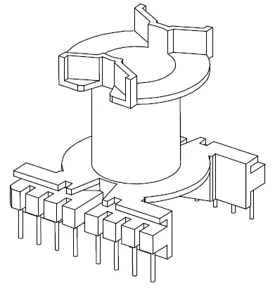 PQ3230 Vertical bobbin with 16 Pins - CB Magnetics