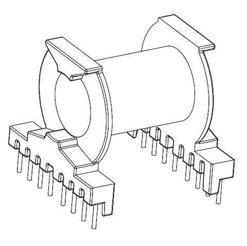 PQ3235 Horizontal bobbin with 16 Pins - CB Magnetics