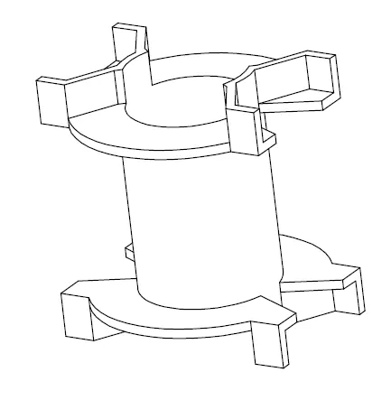 PQ33 Bobbin without Pins - CB Magnetics