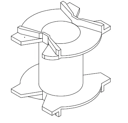 PQ3535 Bobbin without pins - CB Magnetics