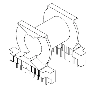 PQ5050 Horizontal Bobbin, 8+8 Pins - CB Magnetics