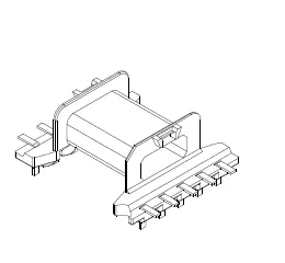 SMD EFD20 Bobbin, 5+5 Pins,  1 Section, Type L - CB Magnetics