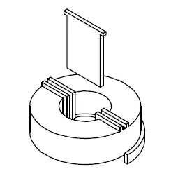 Case for T14x9x5mm Toroidal core or coil - CB Magnetics