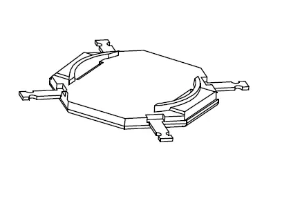 SMD Base DRH124 4 Pad - CB Magnetics