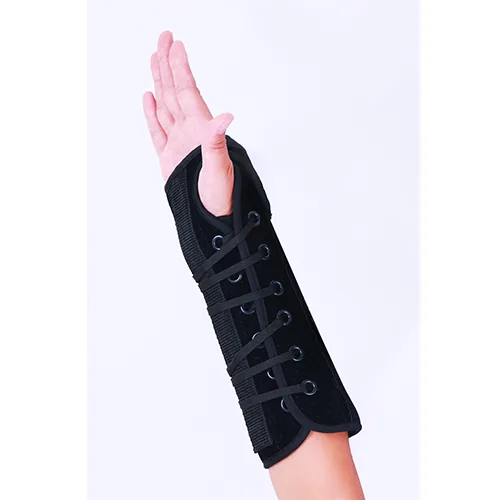 Suede Quick-Lace Wrist Brace 10″