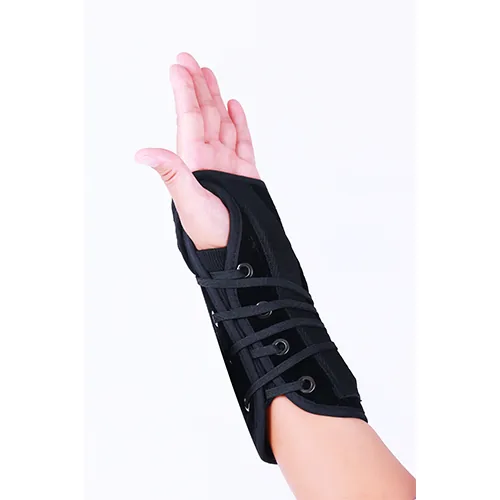 Suede Quick-Lace Wrist Brace 8″