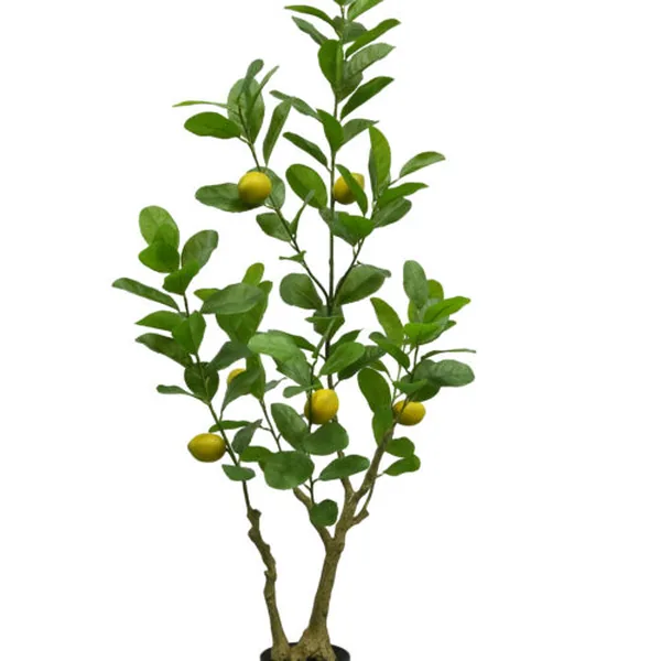 Artificial lemon tree with fruit