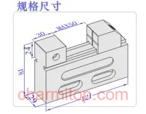 wire-cut edm vise jig fixture 7053