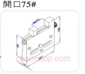 wire-cut edm vise jig fixture 7057B