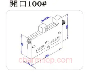 wire-cut edm vise jig fixture 7057B