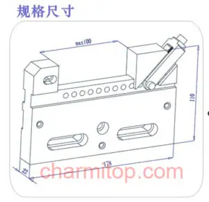 wire-cut edm vise jig fixture 7059