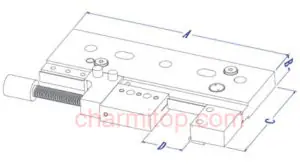 Fine Adjustment Manual Wire-cut EDM Vise Clamp Fixture 804