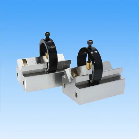 Precision V-shape block with clamp V-shaped table
