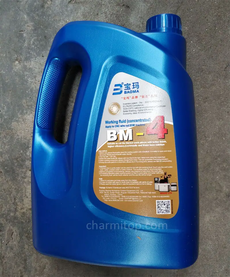 BM-4 BAOMA Concentrated water-based working fluid for wire cutting for Fast Wire, Medium Wire