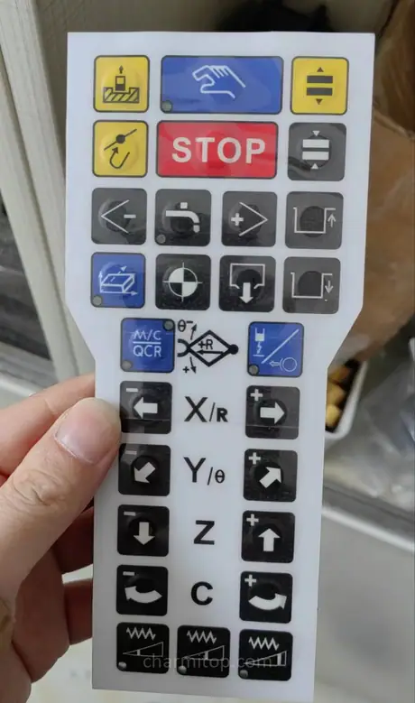 208591160 Keyboard panel Operation Control panel Button film Hand control box film for Char mill Wire Cut EDM Machine / WEDM-LS Wire Cutting Machine Parts