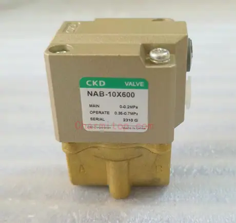 CKD Valve NAB-10X600 Solenoid Valve SAB1W-10-0B Electromagnetic Valve NAB-20AX1224 for Wire EDM Machine
