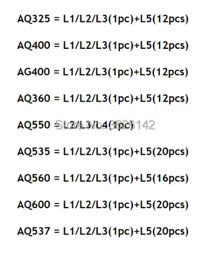 AG600 AQ535L AQ750 AQ560 AQ525 AQ537 AQ325 SL600 Y-axis Sleeve-Film sleeve-pad seal-ring set white strip CF5 bearing sealing parts for sodick edm machine — view 2