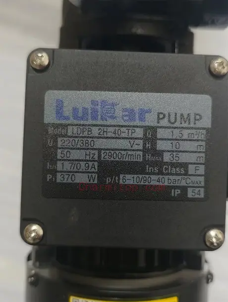LDPB 2H-40-TP 380V Wire Cut EDM water pump LDPB 2H-40 220V for Medium-Speed Wire cut EDM machine — view 4