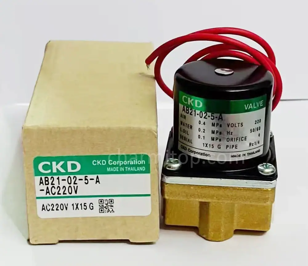 Valve CKD AB21-02-5-A AC220V/AB21-02-5 /AB21-01-3-A/ AB21-02-3-A AC220V