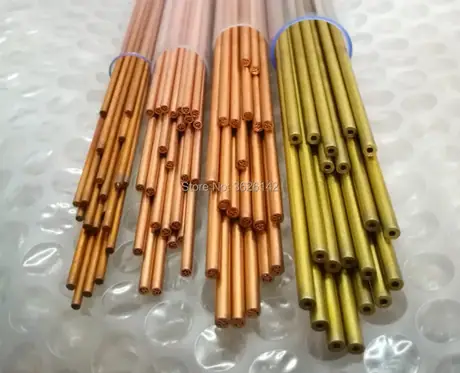 Electrode tube 0.3 0.4 0.5 0.6 0.7 0.8 0.9 1.0x400mm EDM Tube Brass tube Single Hole tube for Super Drilling EDM Machine — view 3