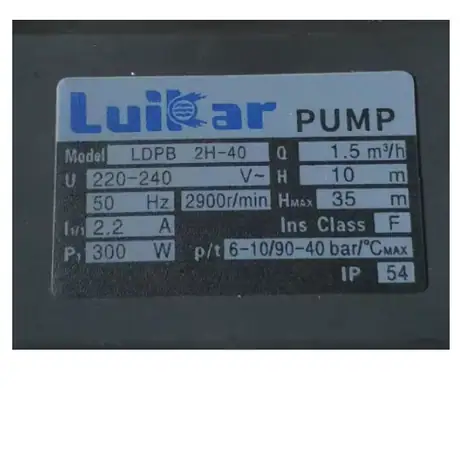 LDPB 2H-40-TP 380V Wire Cut EDM water pump LDPB 2H-40 220V for Medium-Speed Wire cut EDM machine — view 7