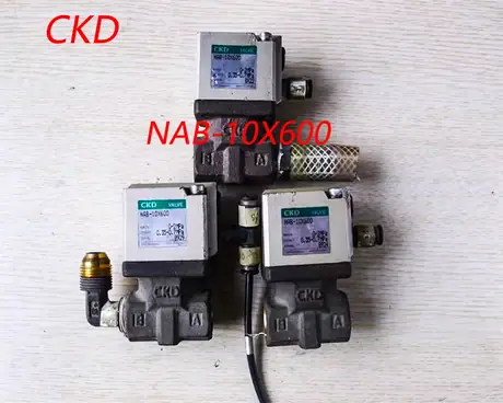CKD Valve NAB-10X600 Solenoid Valve SAB1W-10-0B Electromagnetic Valve NAB-20AX1224 for Wire EDM Machine — view 7