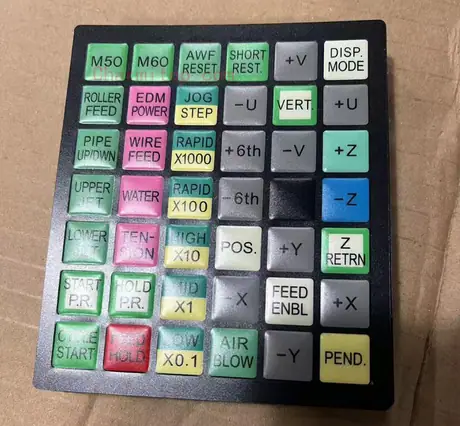 F15 Operation panel Keyboard mask Control panel Button film Hand control box film for EDM Machine/WEDM-LS Wire Cutting Machine Parts