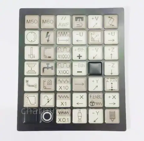 A98L-0005-0194#F F16V Operation panel Keyboard mask Control panel Button film Hand control box film for EDM Machine/WEDM-LS Wire Cutting Machine Parts DWC-iD,iE,400.600iA