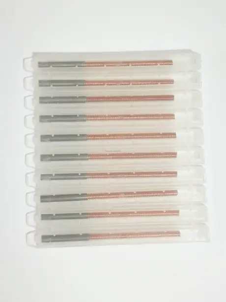 Copper tungsten tapping electrode M5 M6 thread 50/75mm total length for drilling edm machine — view 5