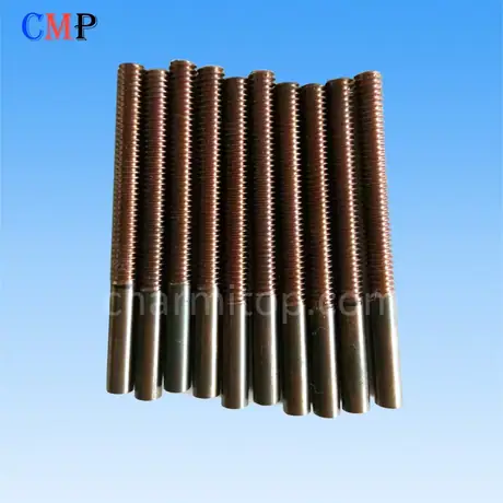 Copper tungsten tapping electrode M2 M3 M5 M8 M10 M12 thread 50/75mm total length for drilling edm machine — view 2