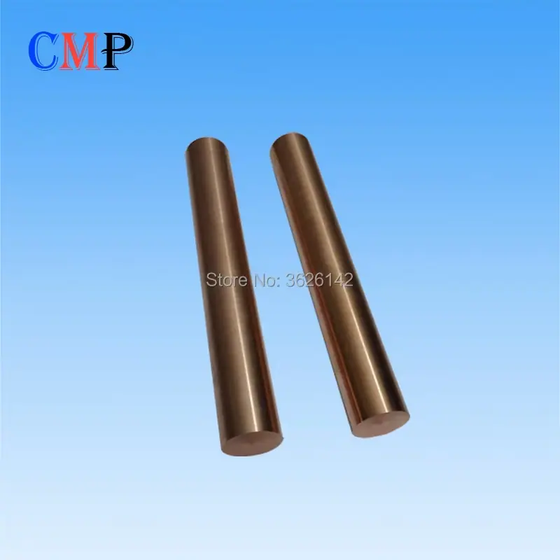 Copper Tungsten Electrode CuW70 W75 W80 Dia. 6x200mm Tungsten Copper Rod Copper Tungsten Alloy Electrical Contact