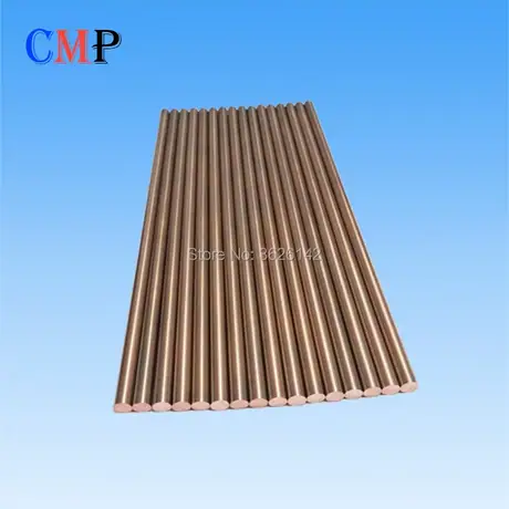 Copper Tungsten Rod CuW75 D3.5 7 12 15mm L200mm Tungsten Copper Electrode EDM Consumable — view 3