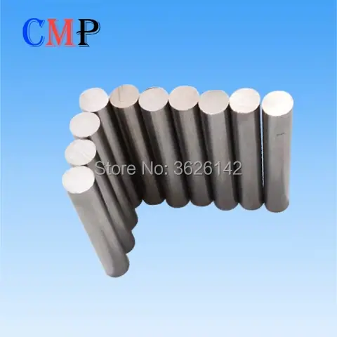 10 pcs Copper Tungsten Rod W75 CuW Dia. 8mm L50mm Tungsten Copper Electrode EDM Consumable