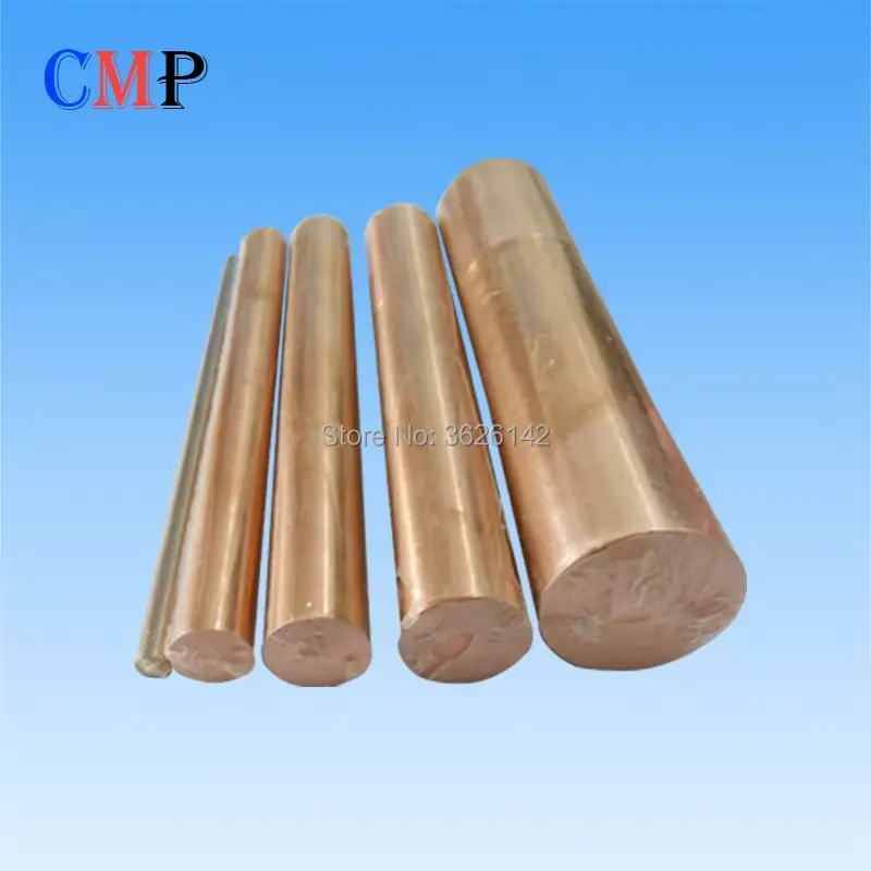Copper Tungsten Rod CuW75 Customized Size Copper Tungsten Electrode Tungsten Copper Alloy EDM Electrode