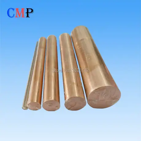 Copper Tungsten Rod CuW75 Customized Size Copper Tungsten Electrode Tungsten Copper Alloy EDM Electrode