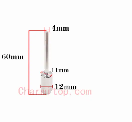 EDM lengthening Electrode Drill Guide , 12*4*60mm, lengthening Electrode Guides , EDM Drilling Parts lengthening Tube Guides — view 4