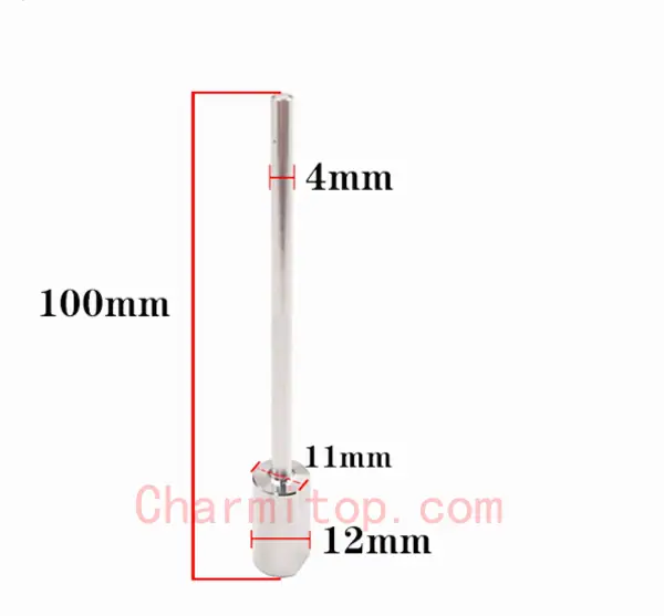 EDM lengthening Electrode Drill Guide , 12*4*100mm, lengthening Electrode Guides , EDM Drilling Parts lengthening Tube Guides