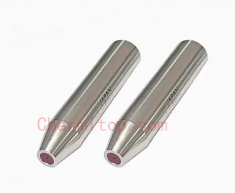 EDM Electrode Drill Guide , 0.3-3.0,12*60/12*80/12*100mm,Ruby , lengthening Electrode Guides , EDM Drilling Parts lengthening Tube Guides — view 5