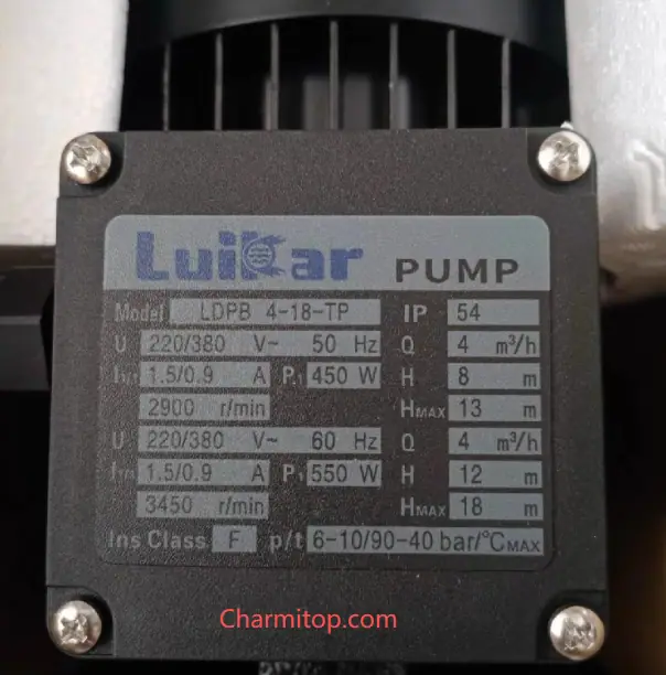 LDPB 4-18-TP 380V Middle wire water pump high pressure water pump